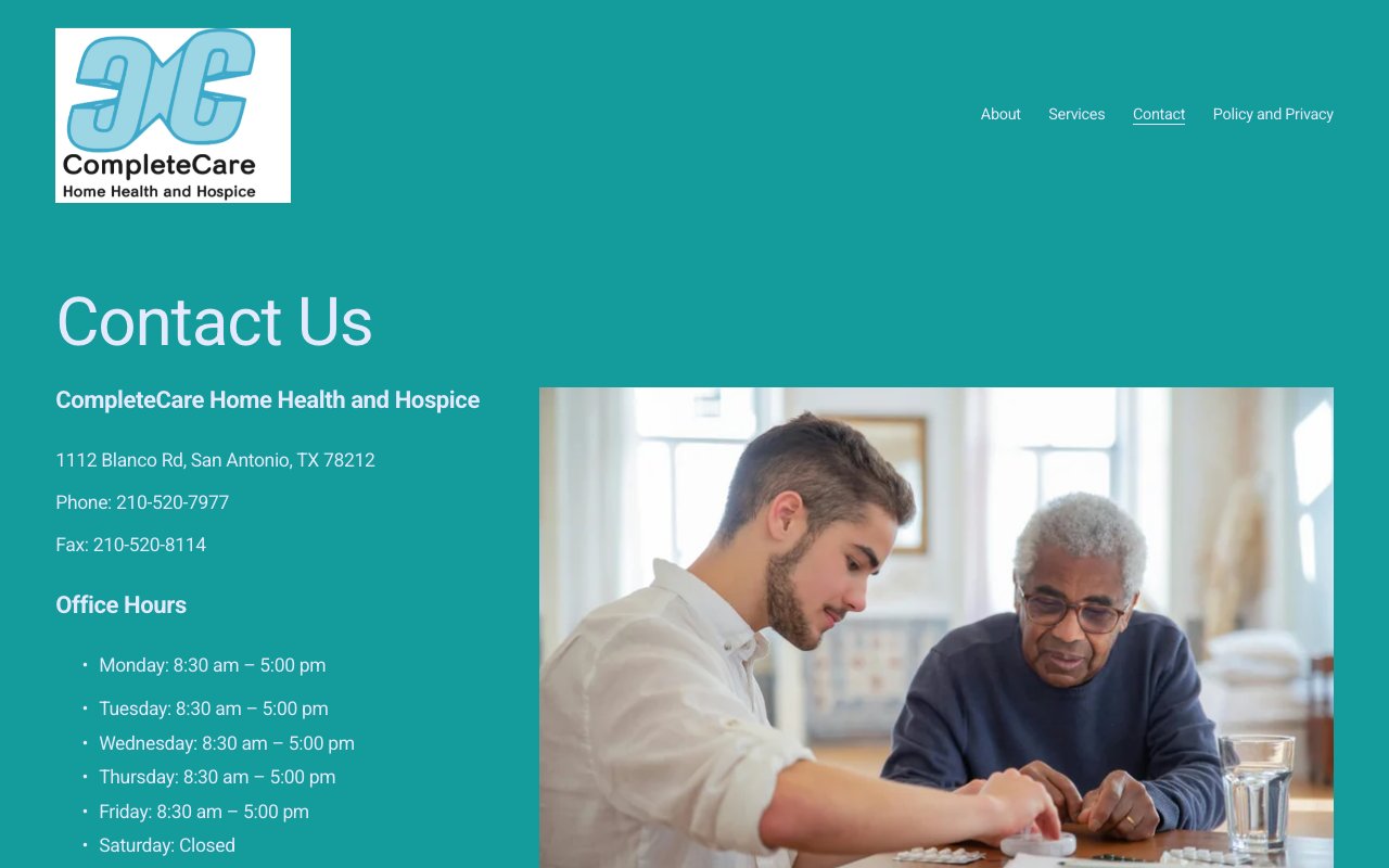 COMPLETECARE HOME HEALTH AND HOSPICE — homepage