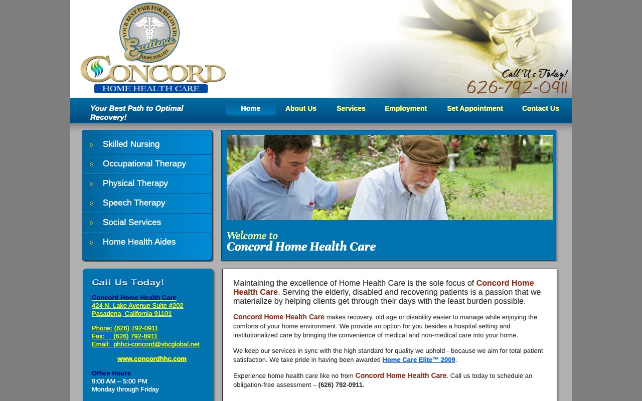 CONCORD HOME HEALTH CARE — homepage