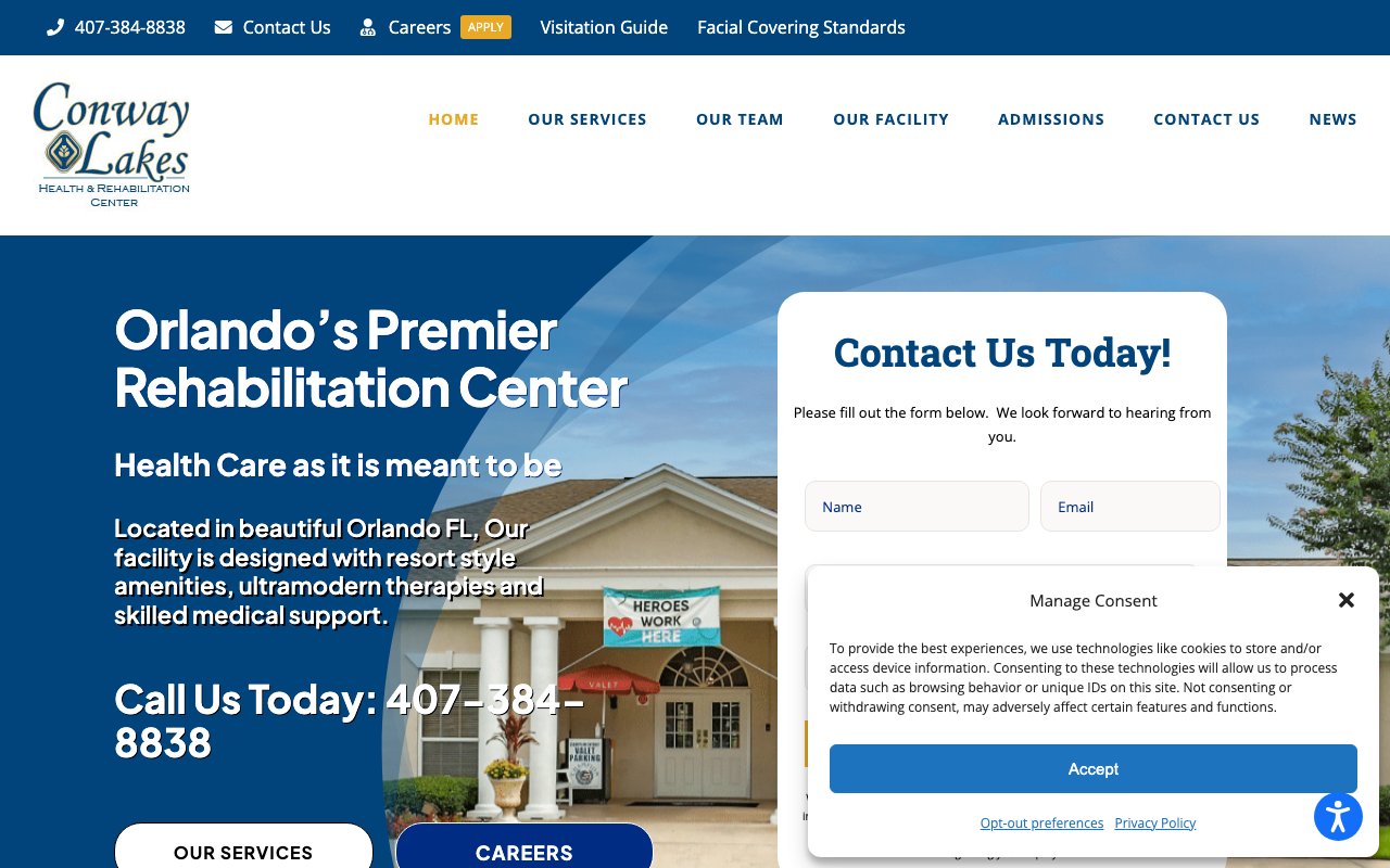 Conway Lakes Health & Rehabilitation Center — homepage