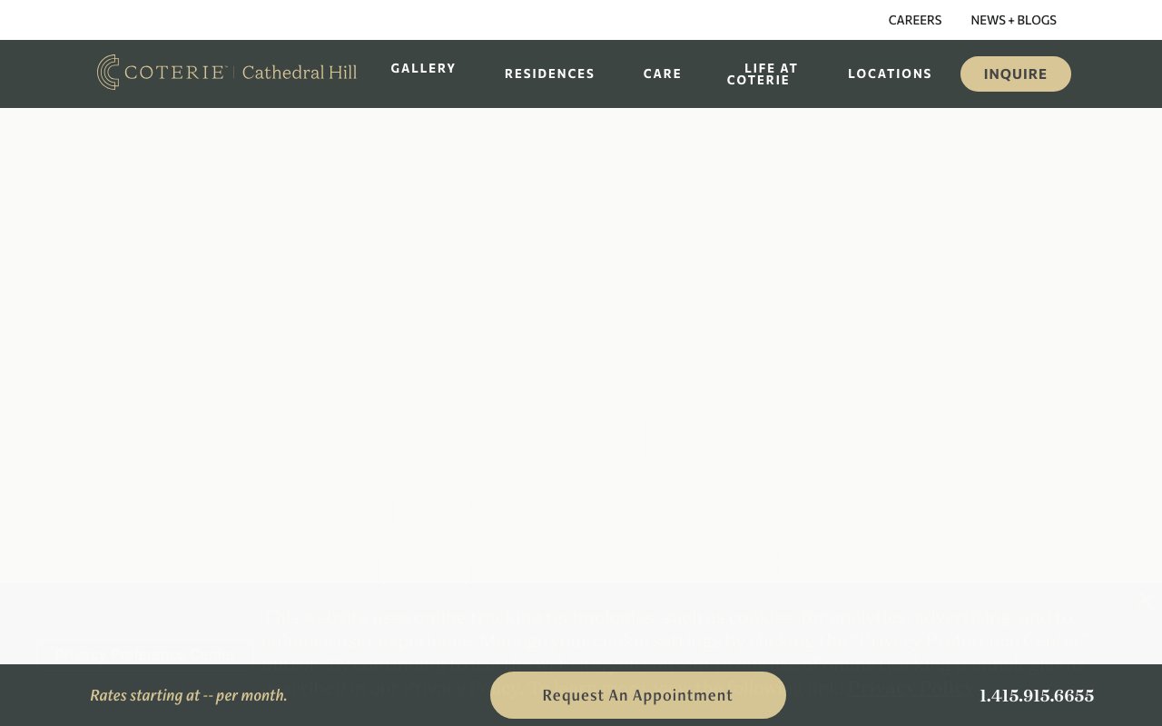 Coterie Cathedral Hill — homepage