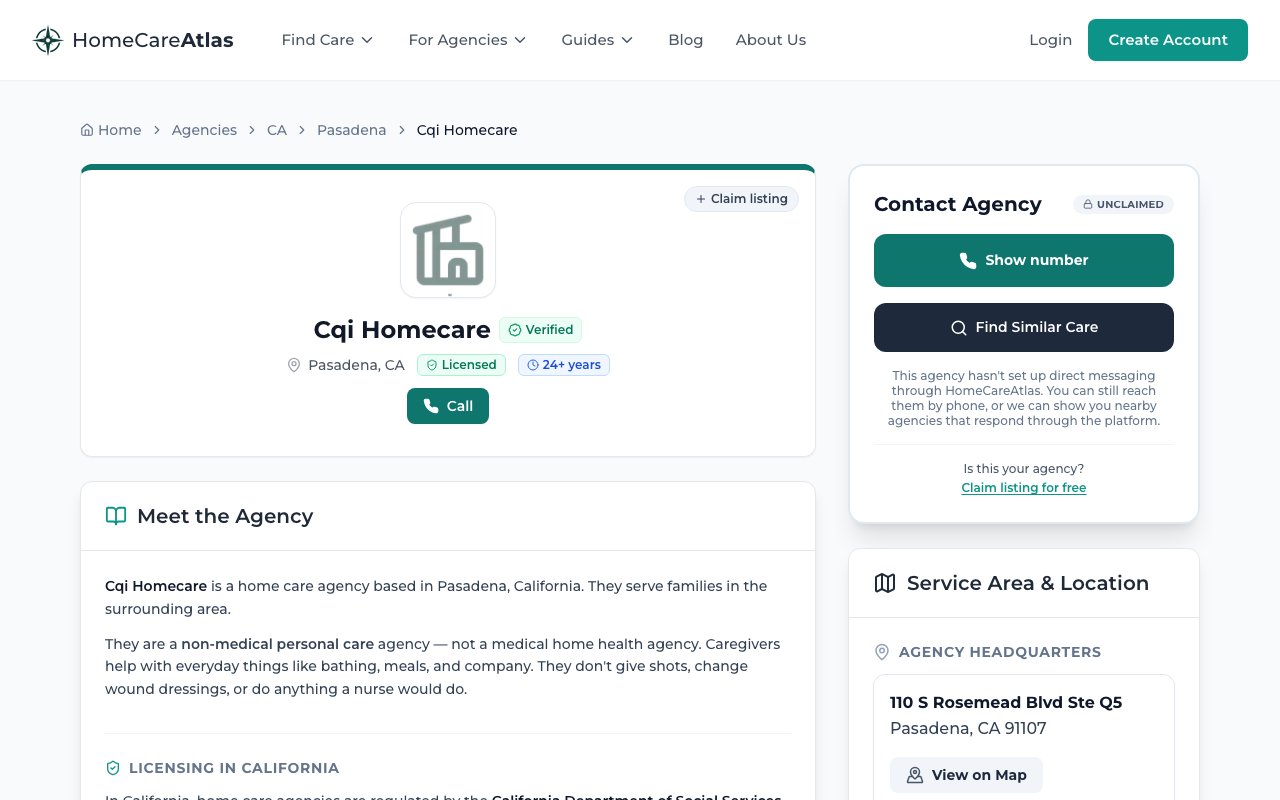 CQI HOMECARE — homepage