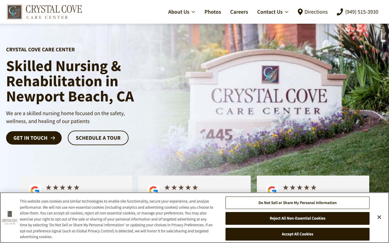 CRYSTAL COVE CARE CENTER — homepage