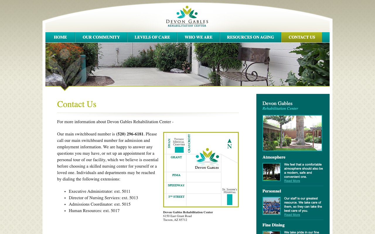 Devon Gables Rehabilitation Center — homepage