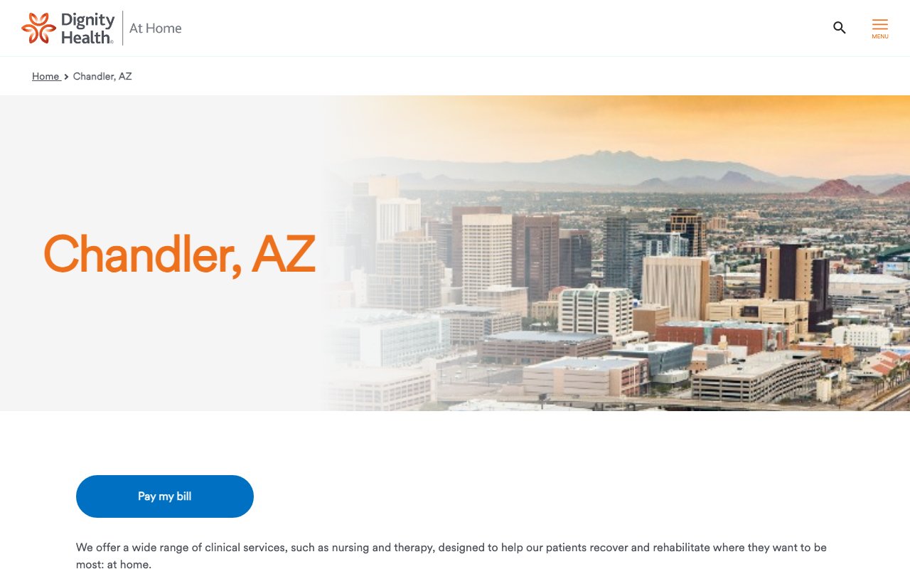DIGNITY HEALTH AT HOME — homepage