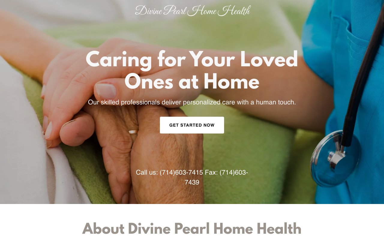 DIVINE PEARL HOME HEALTH — homepage