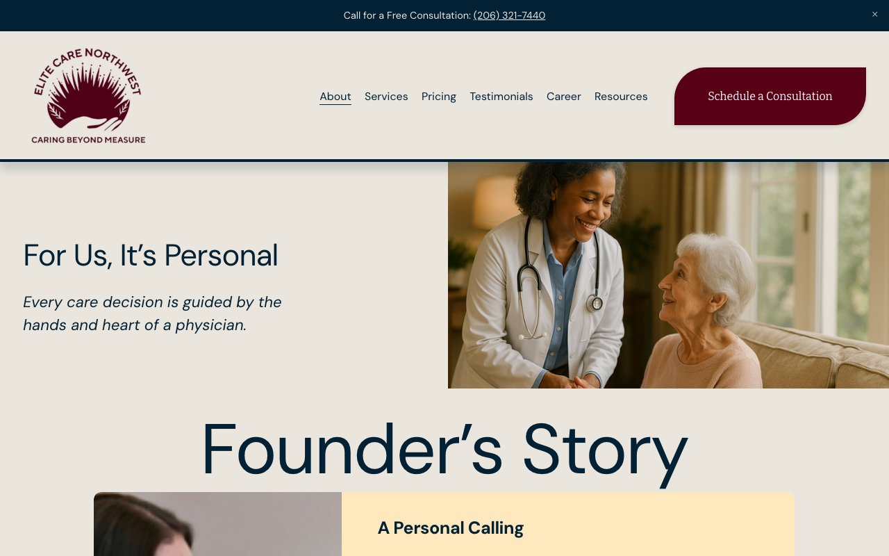 Elite Care Northwest — homepage