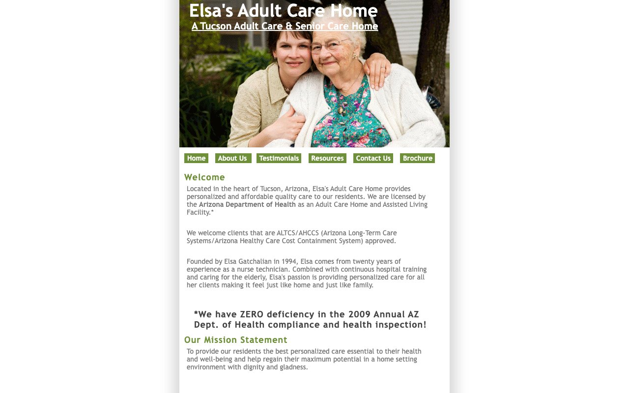 Elsa's Adult Care Home, LLC — homepage