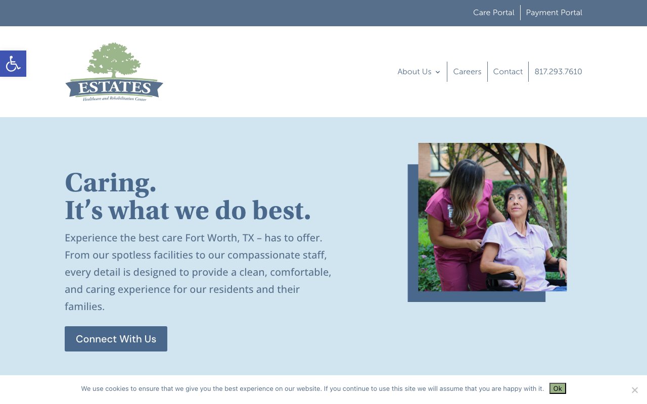 Estates Healthcare and Rehabilitation Center — homepage