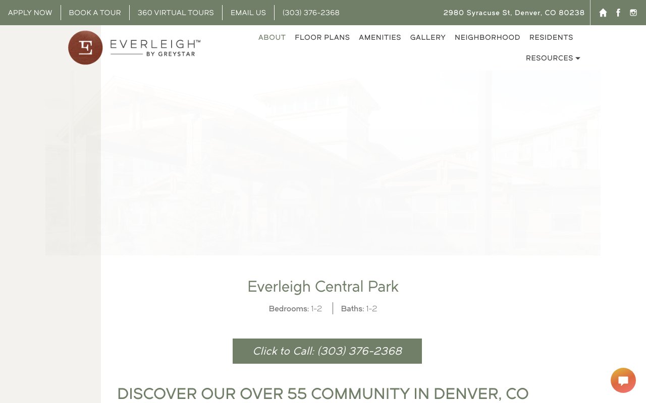 Everleigh Central Park — homepage