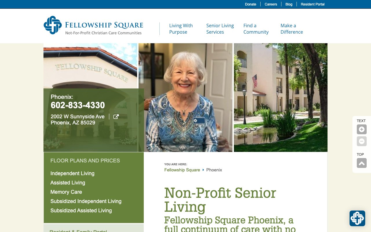Fellowship Square Phoenix — homepage