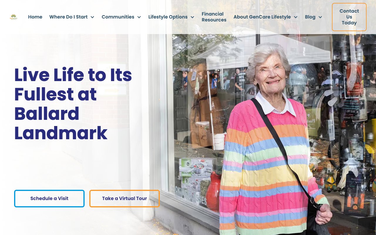 GenCare Lifestyle Ballard Landmark — homepage