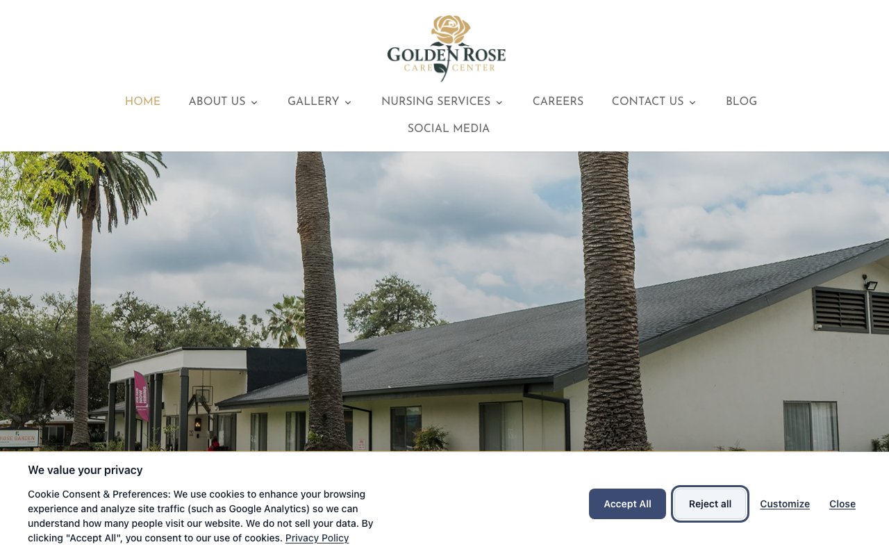 GOLDEN ROSE CARE CENTER — homepage
