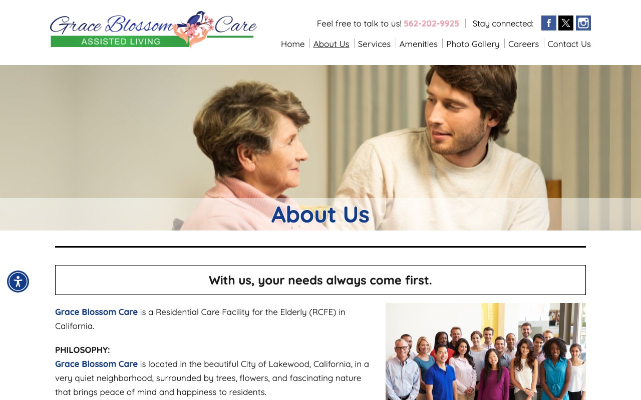 Grace Blossom Care — homepage