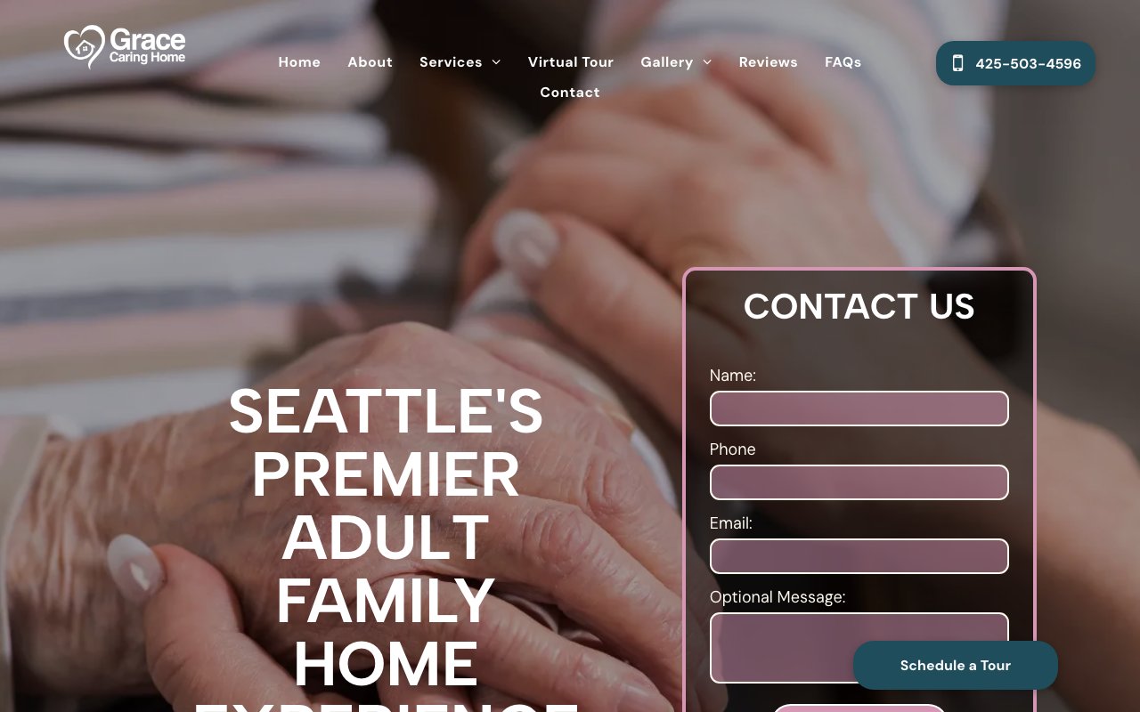Grace Caring Home — homepage