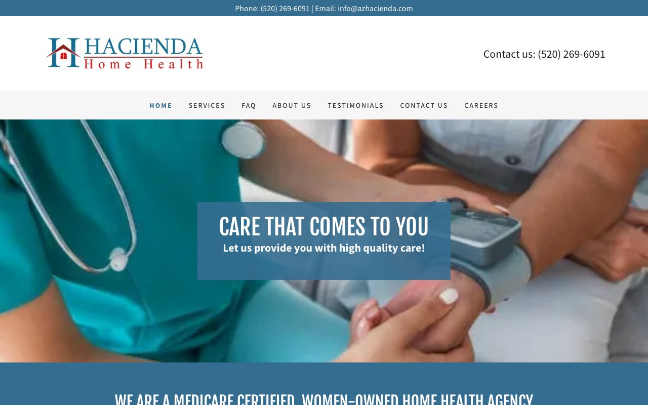 HACIENDA HOME HEALTH CARE INC — homepage