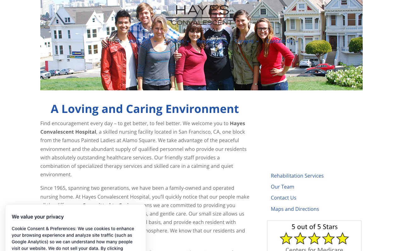 HAYES CONVALESCENT HOSPITAL — homepage