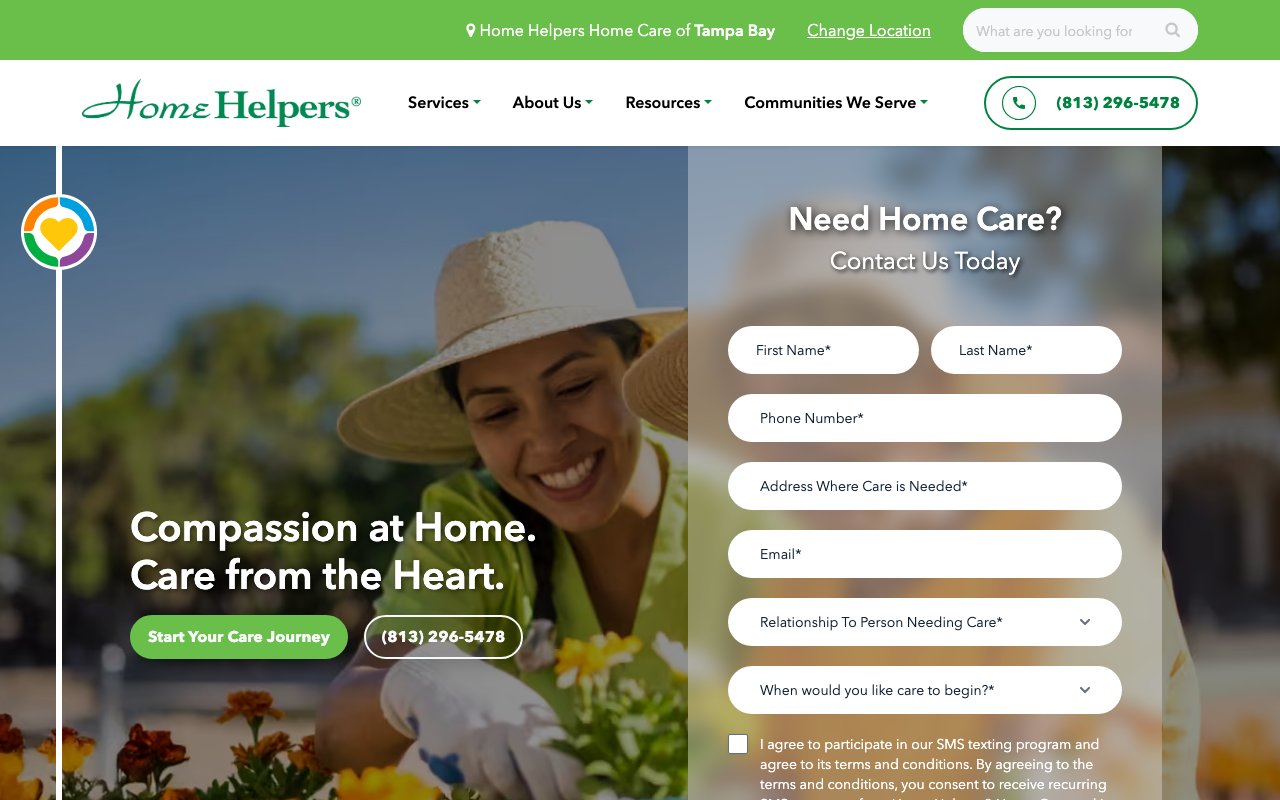 Home Helpers Home Care of Tampa Bay, FL — homepage