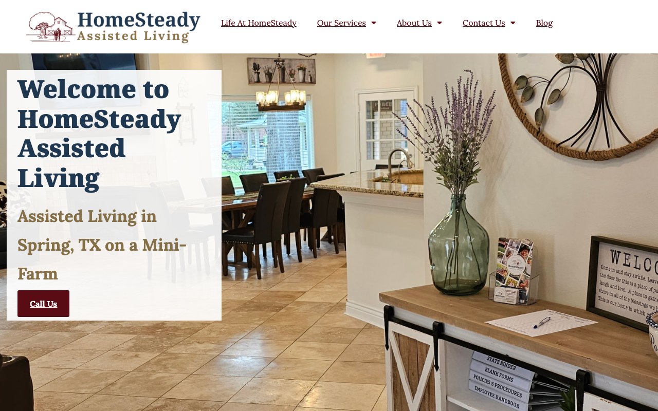 HomeSteady Assisted Living — homepage
