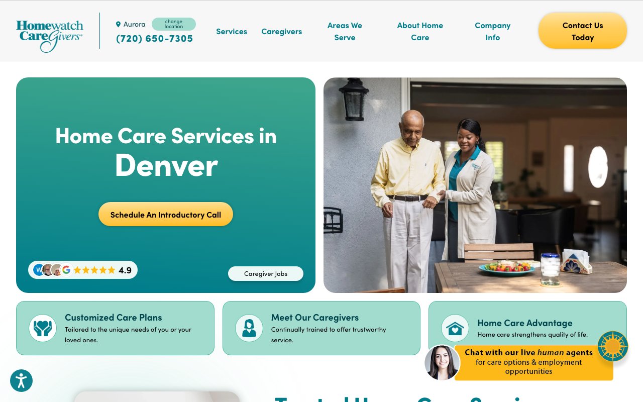 Homewatch CareGivers of Aurora — homepage