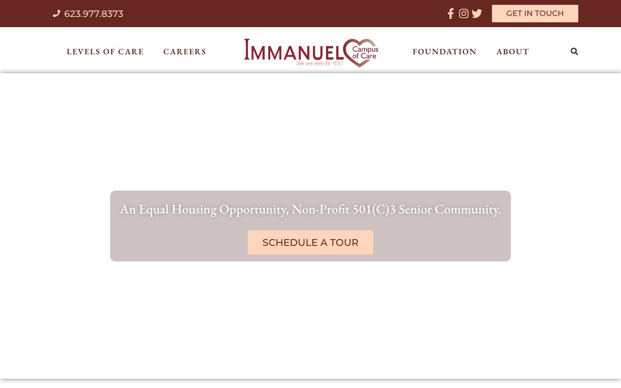 Immanuel Campus of Care — homepage