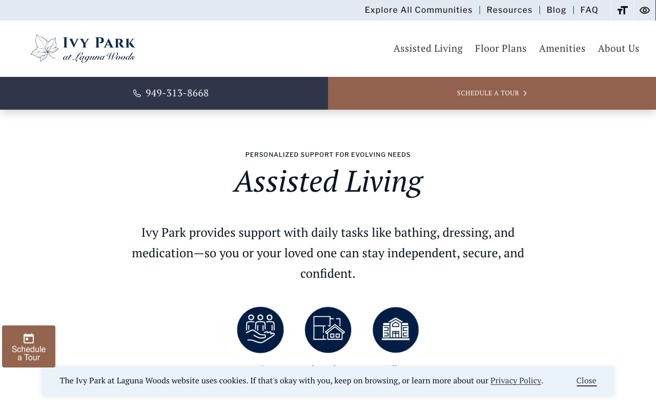 Ivy Park at Laguna Woods — homepage