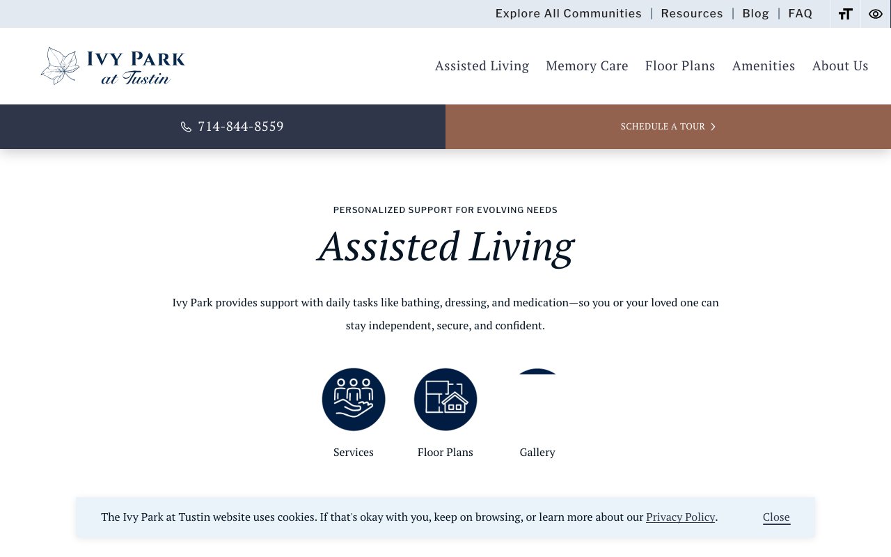 Ivy Park at Tustin — homepage