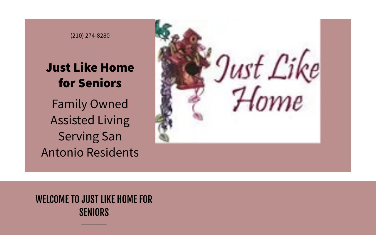 Just Like Home for Seniors — homepage