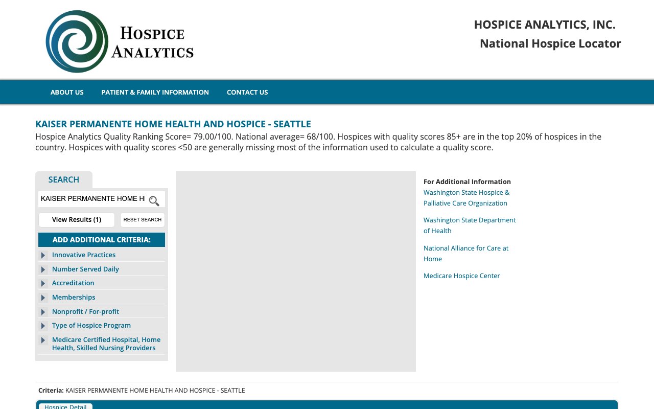 KAISER PERMANENTE HOME HEALTH AND HOSPICE — homepage
