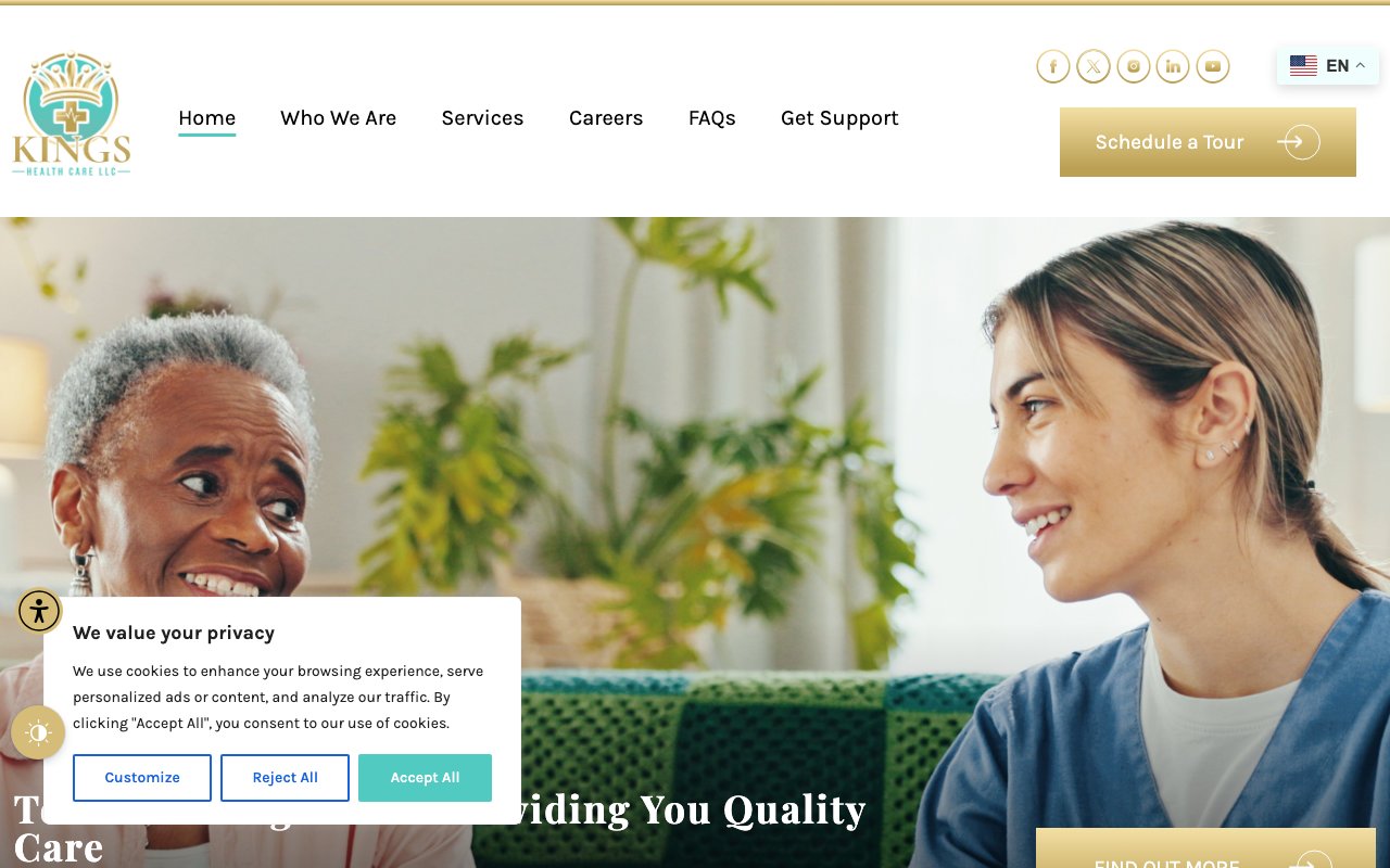 KINGS HEALTH CARE LLC — homepage