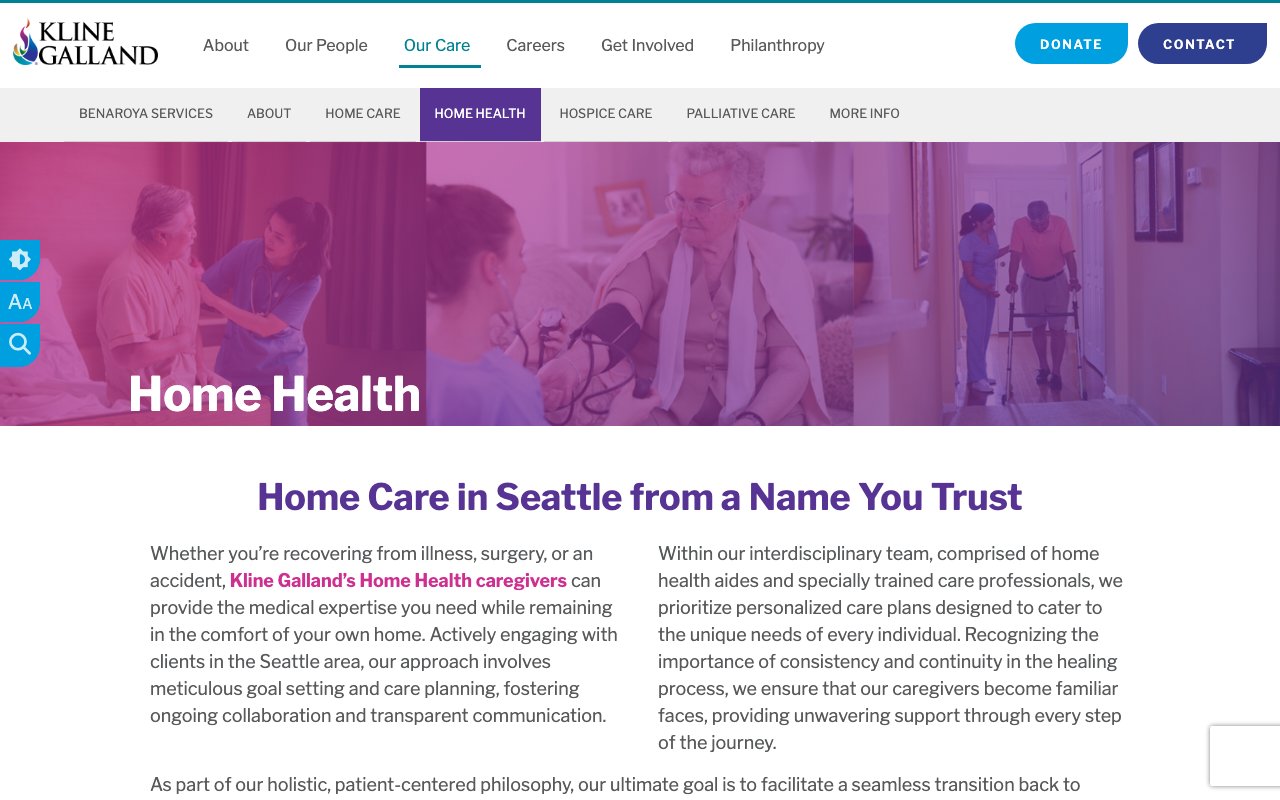 KLINE GALLAND HOME HEALTH — homepage