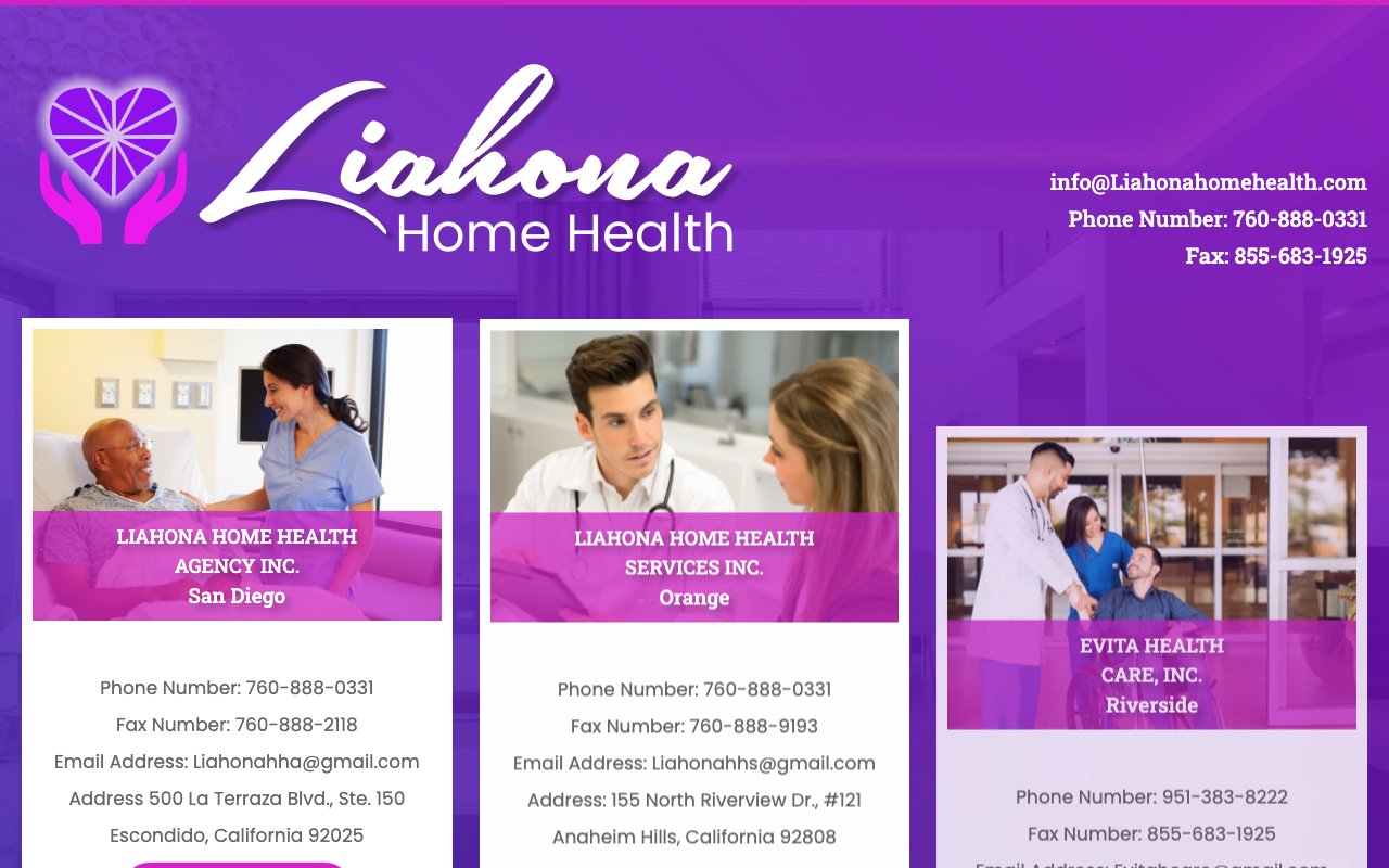 LIAHONA HOME HEALTH SERVICES INC. — homepage