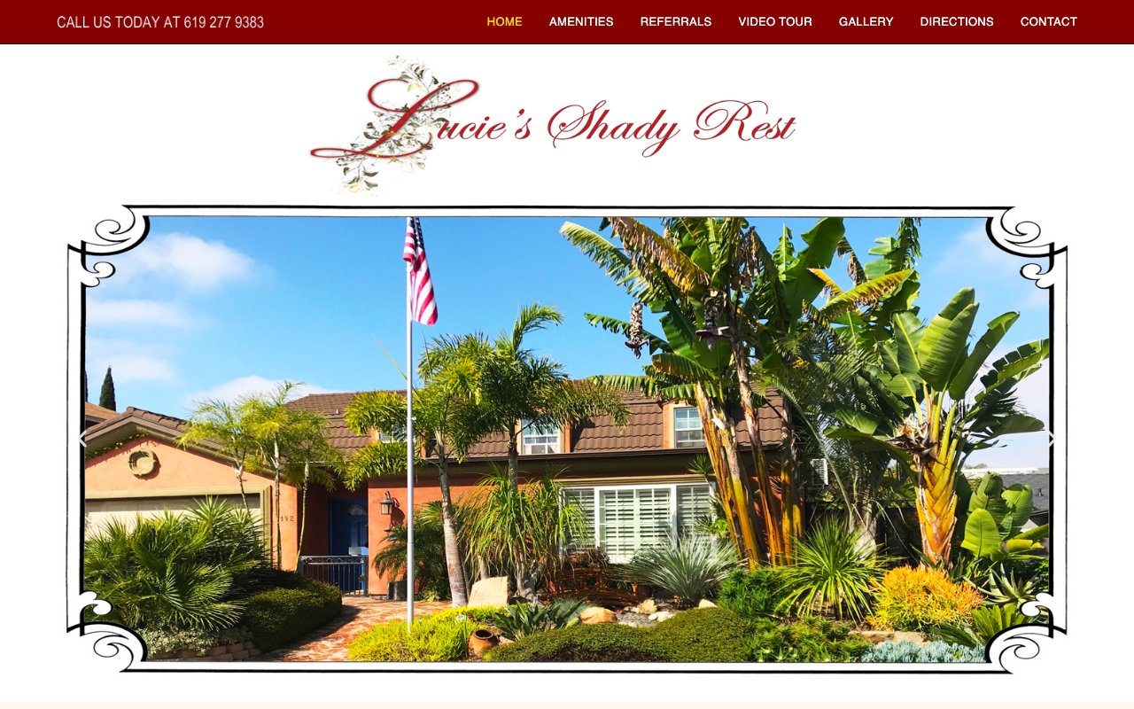 Lucie's Shady Rest — homepage
