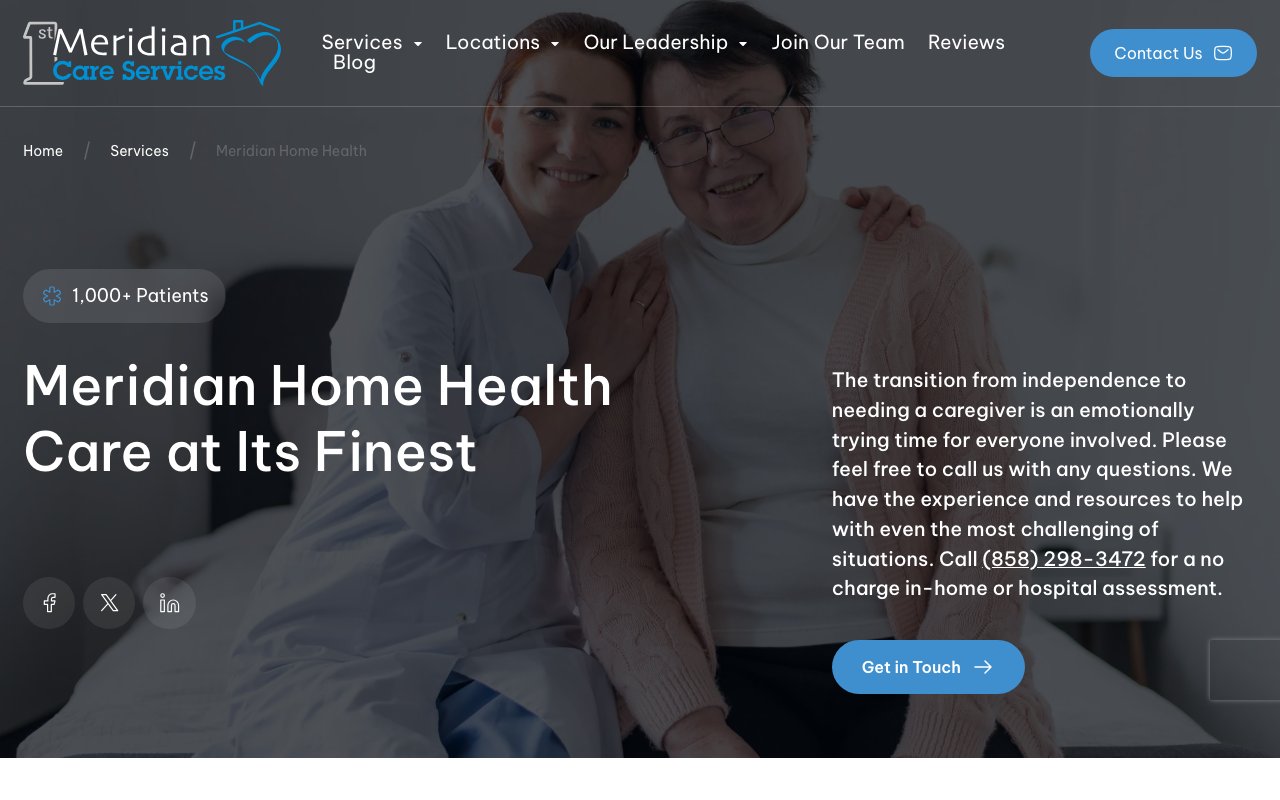 MERIDIAN HOME HEALTH — homepage