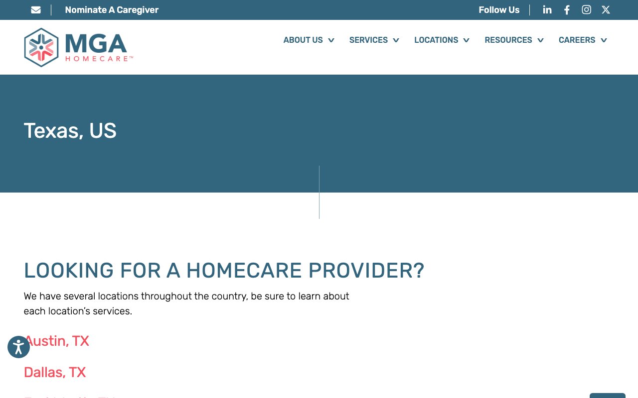 MGA HOMECARE — homepage