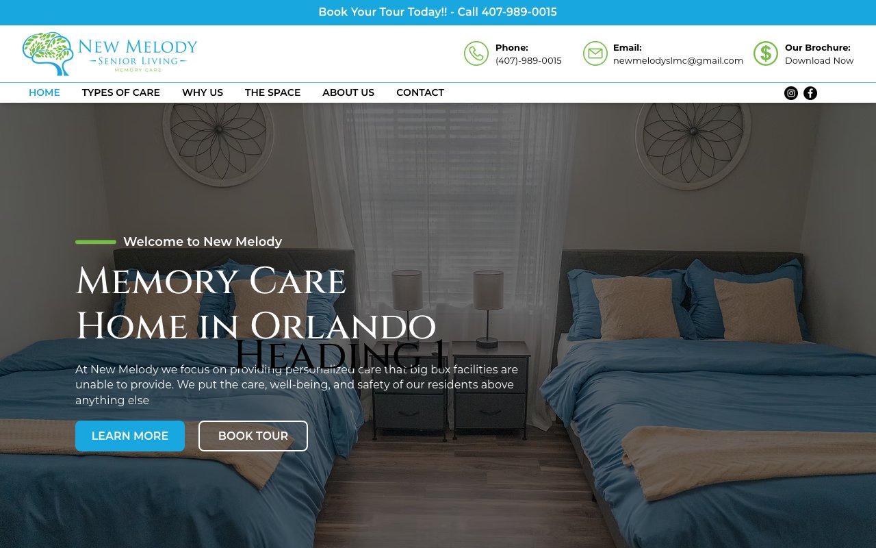 New Melody Senior Living — homepage