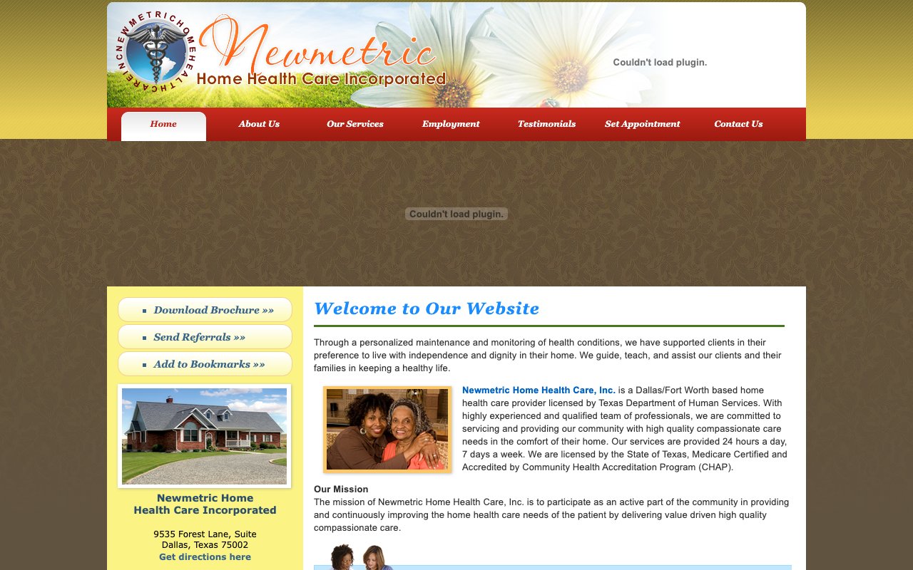 NEWMETRIC HOME HEALTH CARE INCORPORATED — homepage