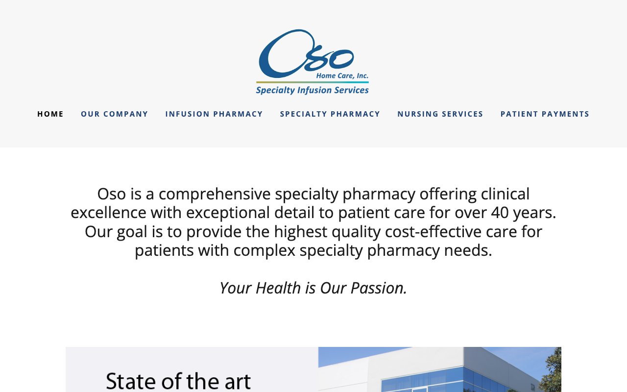 Oso Home Care Inc — homepage