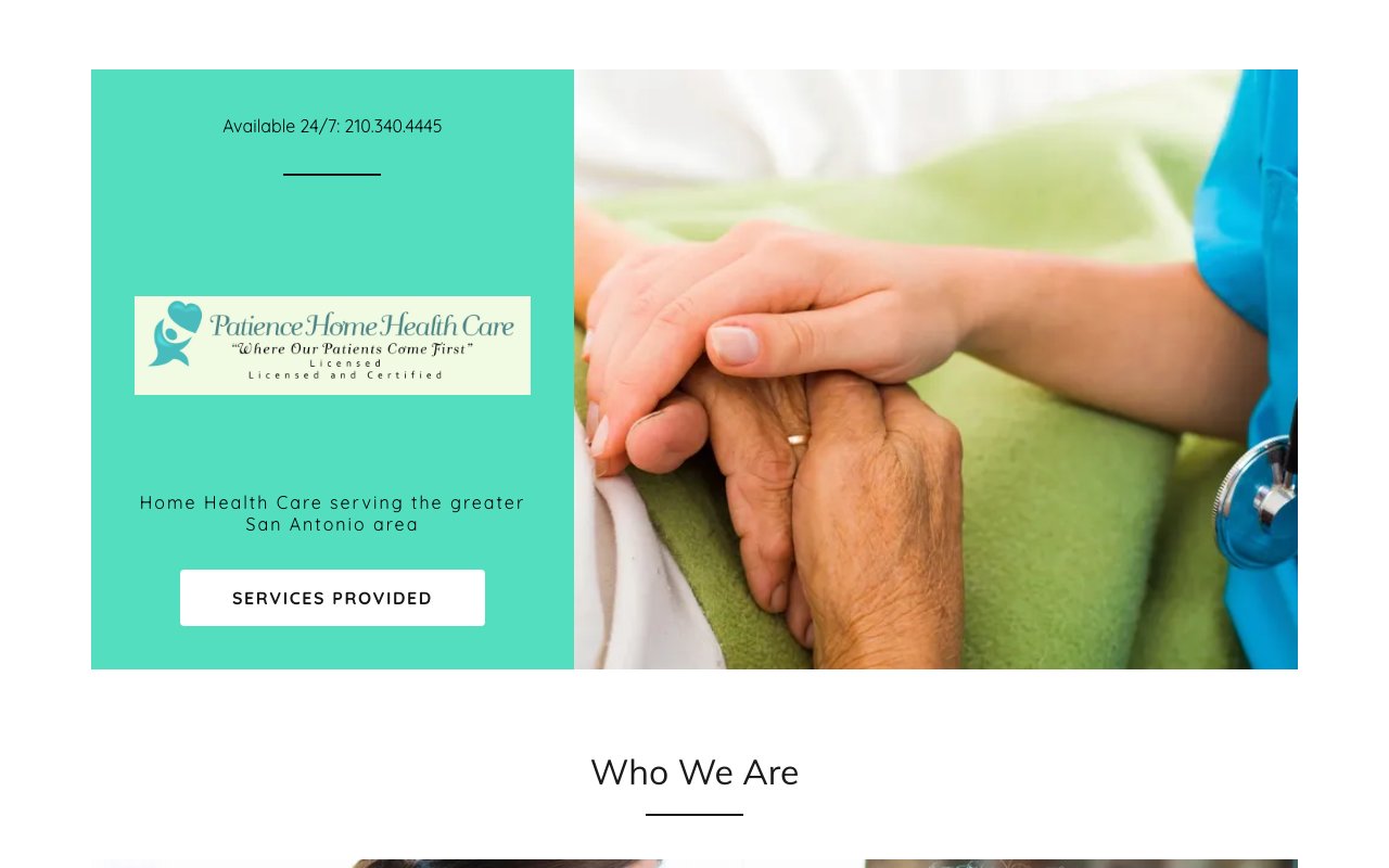 PATIENCE HOME HEALTH CARE — homepage