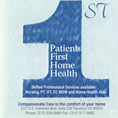 PATIENTS FIRST HOME HEALTH AGENCY, INC — homepage