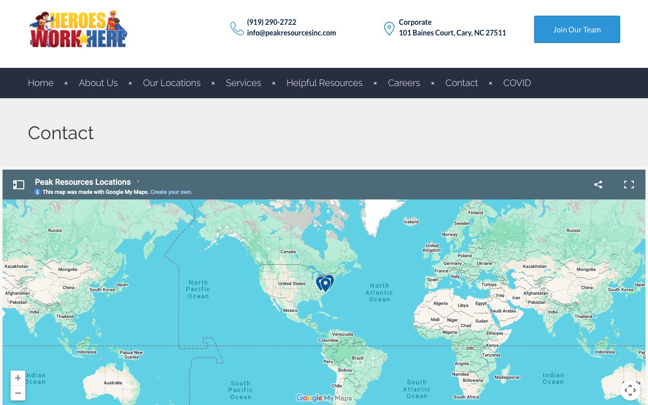 Peak Resources - Charlotte — homepage