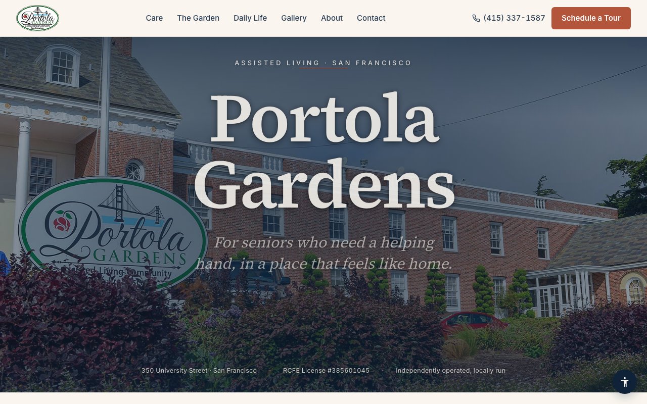 Portola Gardens — homepage