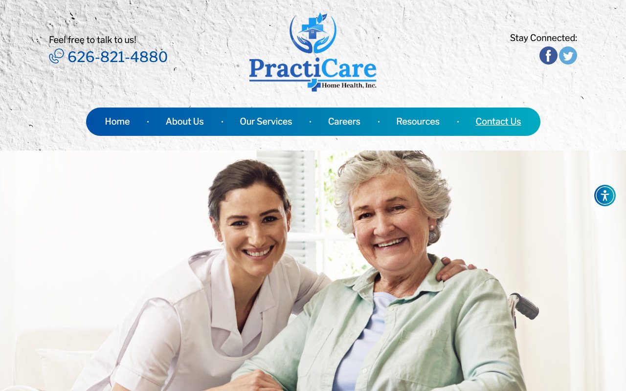 Practicare Home Health — homepage