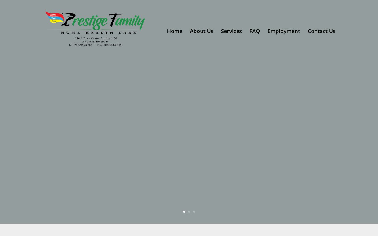PRESTIGE FAMILY HOME HEALTH CARE LLC — homepage