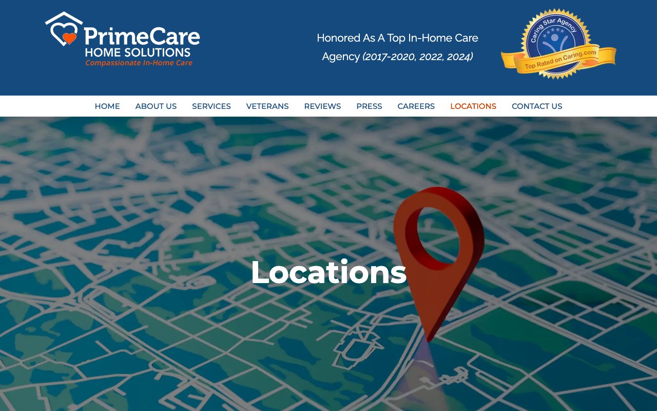 PrimeCare Home Solutions — homepage