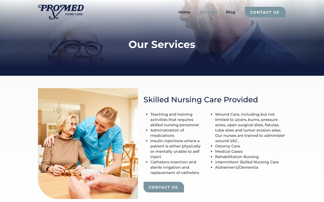 PROMED HOME CARE — homepage