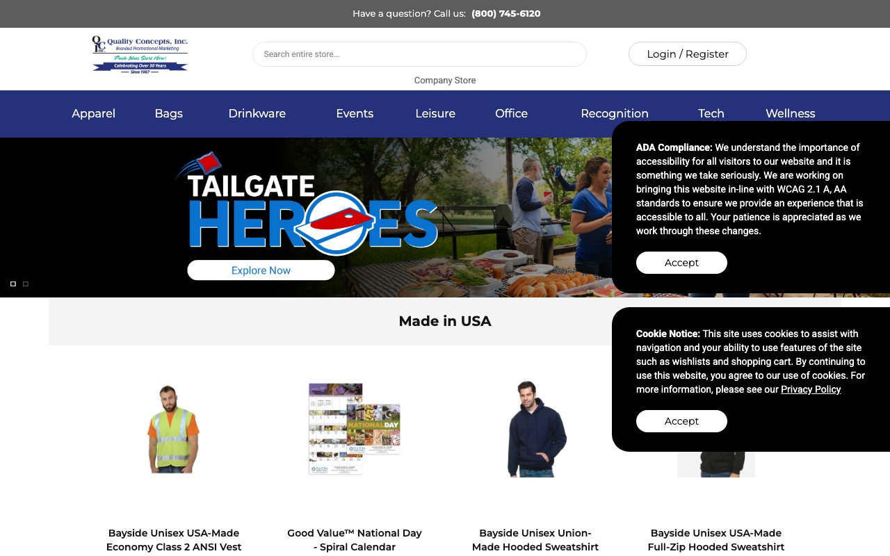 QUALITY CONCEPT INC — homepage