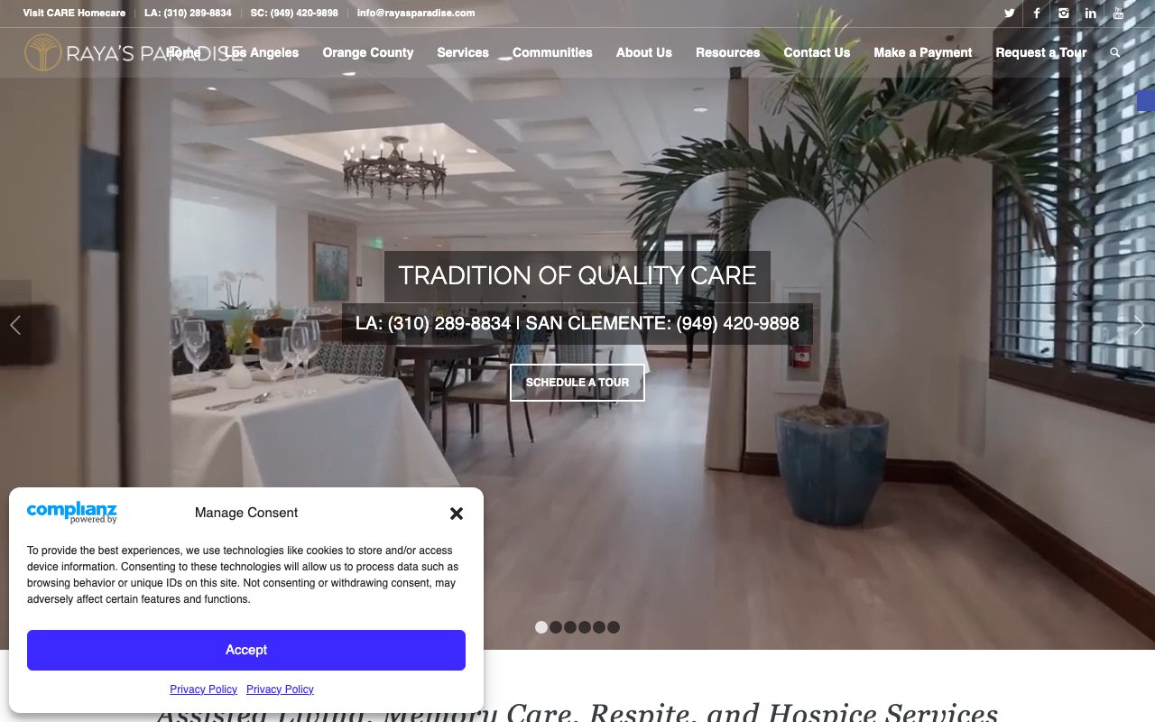 Raya's Paradise — homepage