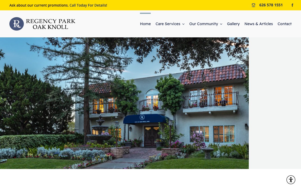 Regency Park Oak Knoll — homepage