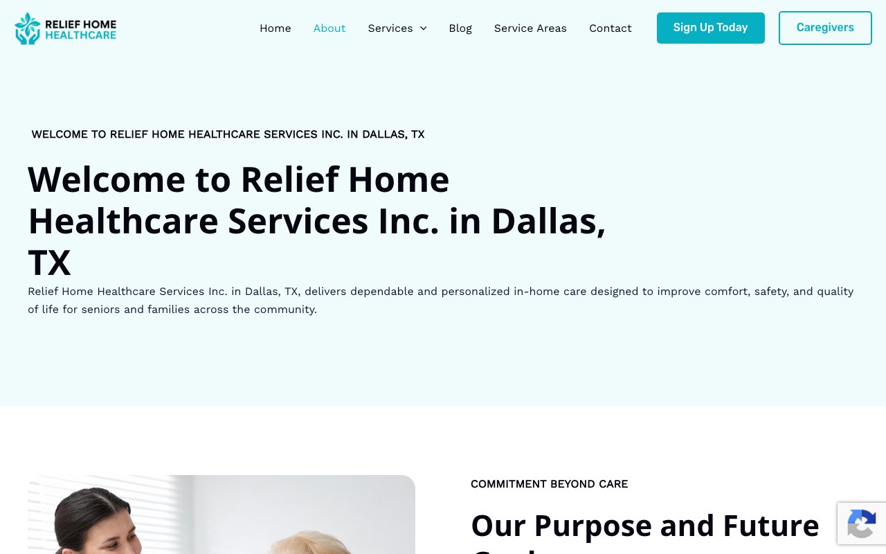 RELIEF HOME HEALTHCARE SERVICES INC — homepage