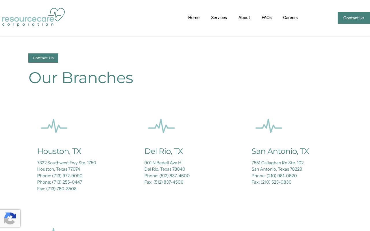 RESOURCE CARE CORPORATION — homepage